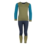Trollkids 644-355-164 Набор базовых слоев Merino II Pine Green / Dark Marine Blue 25x15x10 15-16 Years