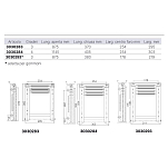 Forniture nautiche italiane 3030284 Белая ступенчатая лестница из нержавеющей стали Бесцветный Silver / White