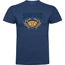 Купить Kruskis CA65500686C066 Футболка с коротким рукавом Seafood Crab Голубой Denim Blue 3XL 7ft.ru в интернет магазине Семь Футов