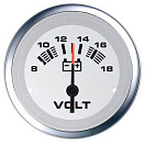 Купить Veethree VEM59656FE Lido 8-16V Вольтметр  White / Silver 52 mm 7ft.ru в интернет магазине Семь Футов
