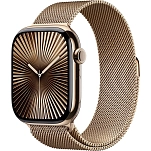 Apple MX083QL/A  Watch Series 10 GPS + Cellular 42mm Milanese Loop Золотистый Gold Titanium / Gold