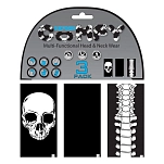 Oxford 1120415 Шарф-хомут Comfy Skeleton 3 Единицы Черный Black / White