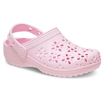 Crocs 210944-6zw-c7 Деревянные башмаки Classic Floral Cut Out T Pink Milk 35x25x15 EU 23