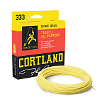 Cortland 351479 333 Trout All Purpose WF 27 m Нахлыстовая Леска Yellow Line 5 