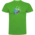 Kruskis CA65500583K132 Футболка с коротким рукавом Fish Зеленый Green 2XL
