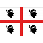 Adria bandiere 5252456 Флаг Сардинии Белая  Multicolour 30 x 45 cm 