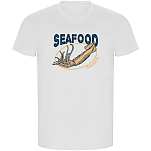 Kruskis CA66900301C068 Футболка с коротким рукавом Seafood Squid ECO Белая White L