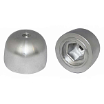 Tecnoseal 2626641A Side Power Sleipner Алюминиевый оживальный анод  Silver 73 x 53 mm 