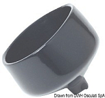 Rod holder PVC oval drain plug, 41.211.58