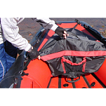 Носовая сумка Badger Boat bow_bag 86x65x28см из кордура чёрного с красным цвета