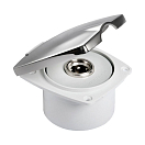 Короб с быстроразъемным штуцером, квадратный, хромированный уцененный Osculati 16.441.38 utsenka