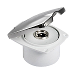 Короб с быстроразъемным штуцером, квадратный, хромированный уцененный Osculati 16.441.38 utsenka