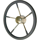 Купить Goldenship GS41115 GS41115 Колесный руль Серебристый Grey 400 mm  7ft.ru в интернет магазине Семь Футов