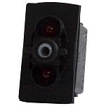 Pros 10418282-npe Выключатель вкл-вкл Red (12V DC) 5x5x2 Double Pole