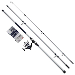 Shakespeare 1558963 Salt Surf Slayer Комбо для серфинга Серебристый Black / Silver 3.65 m 