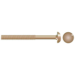 Seachoice 50-01503 Болт с квадратным подголовком 5 единицы Bronze 3/8-16 x 5´´