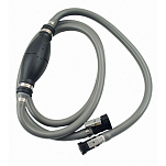 Euromarine 002174 2 m Топливный шланг Johnson&Evinrude Серебристый Black / Grey 10 mm