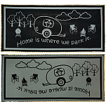 Mings mark inc 672-LRVH8181 RV Home Ковровая Дорожка Черный Black / White 2.44 x 5.49 m 