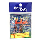 Купить River 2 sea 75AMSJ001 Special Jigging Крюк Красный  Gold 1  7ft.ru в интернет магазине Семь Футов