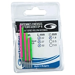 Garbolino GOMAM0190-H18GP Поплавок Antena Hollow 1.75 mm 6 Единицы Green / Pink 22-27-32 mm