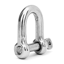 Скоба из нержавеющей стали, прямая / Длина: 35 мм