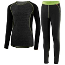 Купить Loeffler lf25346-993-152 Набор базовых слоев Transtex® Warm CB Black / Light Green 25x10x8 12-13 Years 7ft.ru в интернет магазине Семь Футов