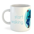 Купить Kruskis 42611C344 Кружка Start Walking 325ml  White 7ft.ru в интернет магазине Семь Футов