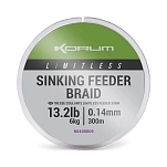 Korum K0400009 Плетёная леска Limitless Sinking Feeder 300 m Clear 0.140 mm