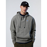 North sails 691257-0928-XL Толстовка с капюшоном Logo Серый Medium Grey Melange XL