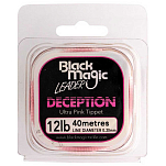 Black magic FWDP12 Decepction Ultra Pink Tippet 40 m Фторуглерод Розовый Pink 0.300 mm 