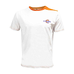 Colmic ABT015C Футболка с коротким рукавом Logo Белая White / Orange L