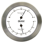 Термогигрометр судовой Talamex 21421197 Ø100/80мм из матовой нержавеющей стали