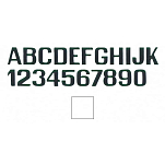 International letterfix 5959015T T Наклейки с буквами Белая White 200 mm 