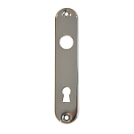 Olcese ricci 5050040 Запорная пластина из хромированной латуни Серебристый Silver 120 x 25 mm 