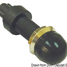 Watertight brass push button black, 14.910.00NE