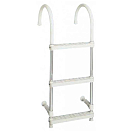 Купить Forniture nautiche italiane 3030323 Алюминий 3 Шаги Лестница Silver / White 85 x 32 cm  7ft.ru в интернет магазине Семь Футов