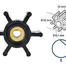 Рабочее колесо / неопрен / 6 лопастей / тип 1