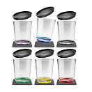 SILWY S025-0700-6-D MULTICOLOUR Магнитные чашки для питья, набор из 6 шт. / вкл. подставки / вкл. крышки