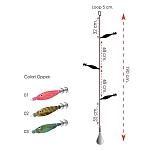 Expert predator 69120 Снасть Tataki Oppai 1.9 m Бесцветный Multicolour 0.300 mm