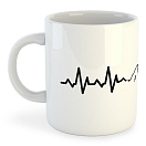 Купить Kruskis 42611S185 325ml Горная кружка с сердцебиением Белая White 325 ml (11 oz) 7ft.ru в интернет магазине Семь Футов