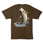 Al agnew MTA1511-BRN-XL Футболка с коротким рукавом Trout On A Fly Коричневый Brown XL