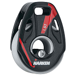 Harken 3294AL V Block 1.5T Алюминиевый шкив Черный Black / Red / Grey