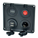 Купить Prime products 799-085044 12V 4 Function Power Панель Черный 7ft.ru в интернет магазине Семь Футов