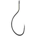 Mustad C84BAP-TX-1/0-25H Shrimp Back Техасский Крюк  Silver 1/0