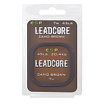 ESP ELLC07CB Leadcore 7 m Карповая Ловля Золотистый Camo Brown 45 Lbs