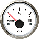 Купить Указатель уровня воды KUS WS KY11100 Ø52мм 12/24В IP67 0-190Ом E-1/2-F белый/нержавейка 7ft.ru в интернет магазине Семь Футов