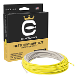 Cortland 467354-UNIT FO Tech Intermediate 39 m Нахлыстовая Леска Smoke / Yellow Line 5-6