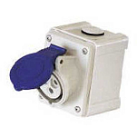 Plastimo 422198 IP44 16A 220V Настенное крепление. однофазная розетка Blue / White