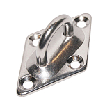 Marine town 5050460 Алмаз Base Опора для глаз из нержавеющей стали Серебристый Silver 37 x 59 mm 