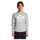 Купить North sails 691001-0926-5 Толстовка 691001 Graphic Серый Grey Melange XL 7ft.ru в интернет магазине Семь Футов